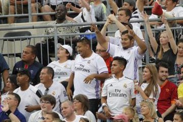 Real Madrid supporters at the Ohio Stadium.