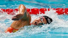 Swimming - FINA World Championships - Duna Arena, Budapest, Hungary - June 23, 2022  Spain's Angela Martinez Guillen in action during the women's 800m freestyle, heat 2 REUTERS/Bernadett Szabo