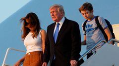 Melania Trump y Barron Trump se mudan finalmente a la Casa Blanca tras cinco meses de mandato de Donald Trump.