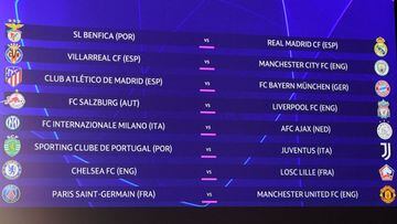 When will the Champions League Round of 16 games be played?