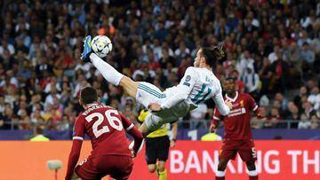 Bale's overhead kick in the 2018 Champions League final against Liverpool