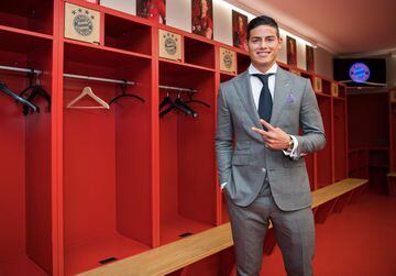 James Rodríguez's first day at Bayern Munich - in pictures