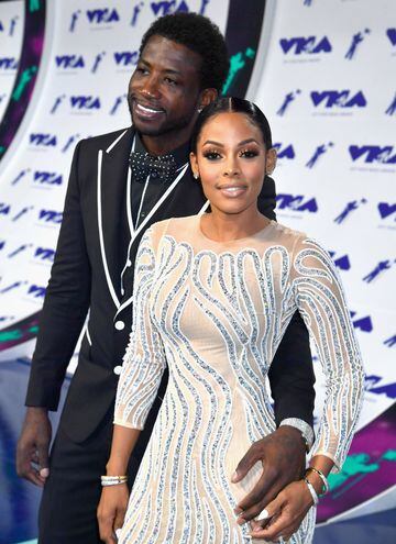Gucci Mane y Keyshia Ka'Oir en los MTV Video Music Awards 2017. The Forum Inglewood, California