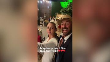 Documento de aúpa: la 'story' de Reina a sus 440.000 seguidores de Javi Moreno desatado en una boda