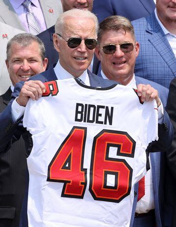 Los Buccaneers son el segundo campeón que se reúne con Biden en 2021; previamente, los Dodgers conocieron la Casa Blanca.