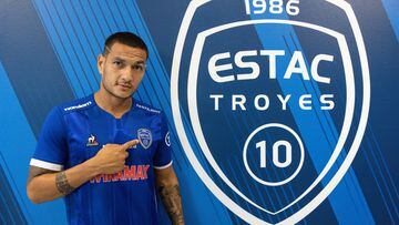 Rony Lopes, con su nueva camiseta del Troyes. 24  de agosto de 2022. Troyes