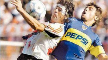Marcelo Salas estuvo en siete clásicos River-Boca. Apertura 1996-97, Apertura 1997-98, Clausura 1997-98, Clausura 2003-04, y Copa Libertadores 2004. Anoto dos goles.