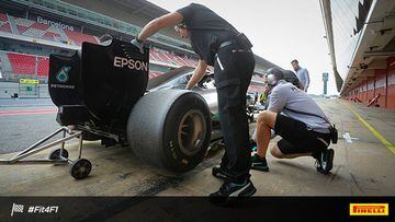 Una lesión impidió a Hamilton realizar los test de Montmeló
