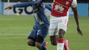 Leyvin Balanta, figura ante Emelec en octavos de final de la Copa Sudamericana