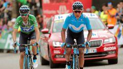 Nairo Quintana habl&oacute; despu&eacute;s de la pen&uacute;ltima etapa de la Vuelta a Espa&ntilde;a de su octavo lugar y del trabajo del Movistar con Alejandro Valverde