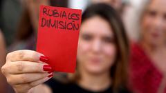 Luis Rubiales protest in Madrid