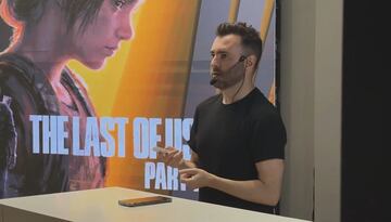 Leonardo Zuppiroli en la charla sobre The Last of Us