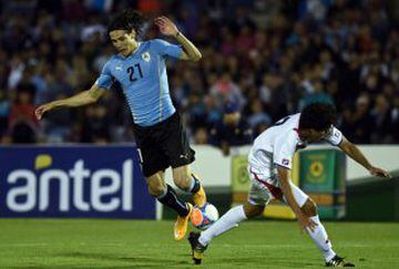 Uruguay y Costa Rica se enfrentaron esta noche en Montevideo, en un duelo que terminó igualado 3-3.