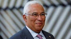 FILE PHOTO: Portugal's Prime Minister Antonio Costa speaks as he attends the European Union leaders' summit in Brussels, Belgium October 20, 2022. REUTERS/Piroschka van de Wouw/File Photo
