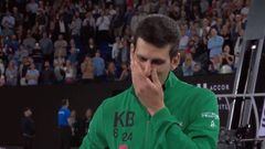Djokovic se derrumba al hablar de la relación con Kobe Bryant