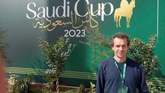 Guillermo Arizkorreta posa para AS en el hipódromo King Abdulaziz de Riad, donde se celebra elmeeting de la Saudi Cup.