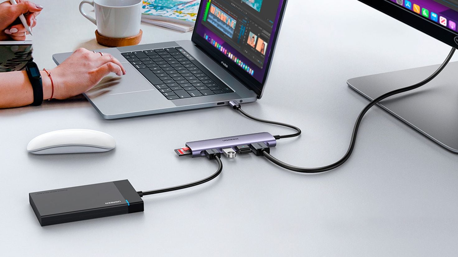 acidez Caso Wardian hardware Tenemos el 'hub' USB-C perfecto para MacBook y iPad, con USB 3.0, HDMI y  tarjetas SD - Showroom