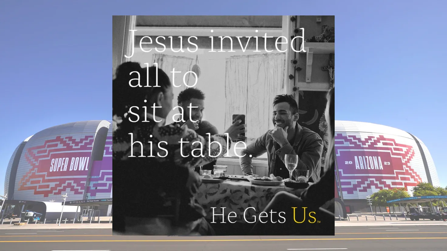 What is the 'He Gets Us' Jesus commercial, and who is behind it? : NPR