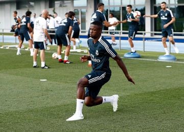 On July, 16, less than 24 hours after landing in Madrid, Vinicius was at the club's training ground in Valdebebas to take part in his first training session with his new colleagues and coach Julen Lopetegui.