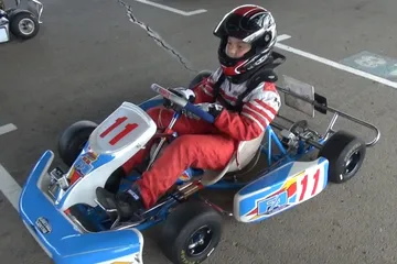 Oscar Piastri in a karting competition in Australia.
