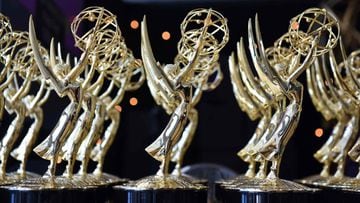 (FILES) In this file photo taken on September 17, 2018, Emmy statues are seen before the 70th Emmy Awards at the Microsoft Theatre in Los Angeles, California. - No red carpet, no star-studded audience and no &quot;Game of Thrones&quot; -- this year&#039;s