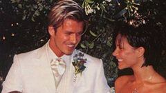 David y Victoria Beckham el día de su boda