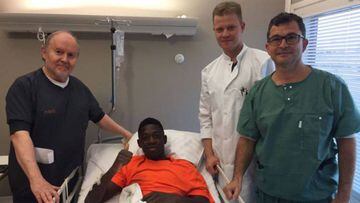 Dembélé in hospital after the injury
