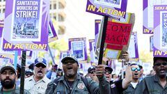 Los trabajadores de Los Ángeles se unieron el martes en una huelga histórica que “paralizó” a la ciudad por 24 horas.