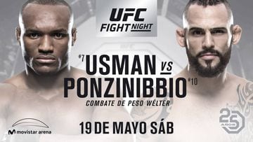 Horario, canal de TV y c&oacute;mo ver la gala de la UFC Fight Night Chile. Entra para tener todos los resultados de las peleas y KO&#039;s al momento en AS.com.