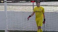 Racing youth keeper's bizarre but effective penalty ploy