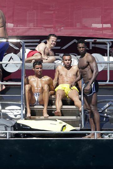 Portugal's Cristiano Ronaldo on holiday in Ibiza before Euro 2016