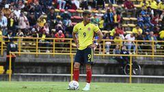 Tomás Ángel en un partido de la Selección Colombia Sub 20.