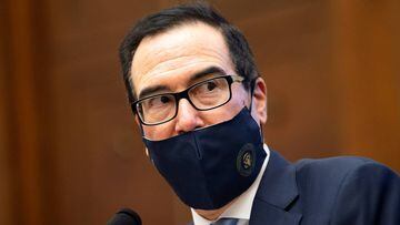U.S. Treasury Secretary Steve Mnuchin testifies before a House Financial Services Committee at a hearing on oversight of the Treasury Department&#039;s and Federal Reserve&#039;s coronavirus disease (COVID-19) pandemic response on Capitol Hill in Washingt