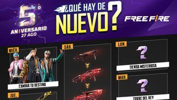 Garena Free Fire: todos los códigos promocionales disponibles el 23 de julio