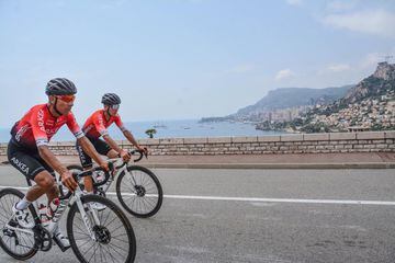 Nairo Quintana entrena en las carreteras de Mónaco tras volver a Europa en el vuelo del deporte colombiano. El ciclista del Arkéa-Samsic piensa en el Tour de Francia.