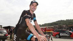 David L&oacute;pez posa en una entrevista para AS durante el Tour de Francia de 2014.