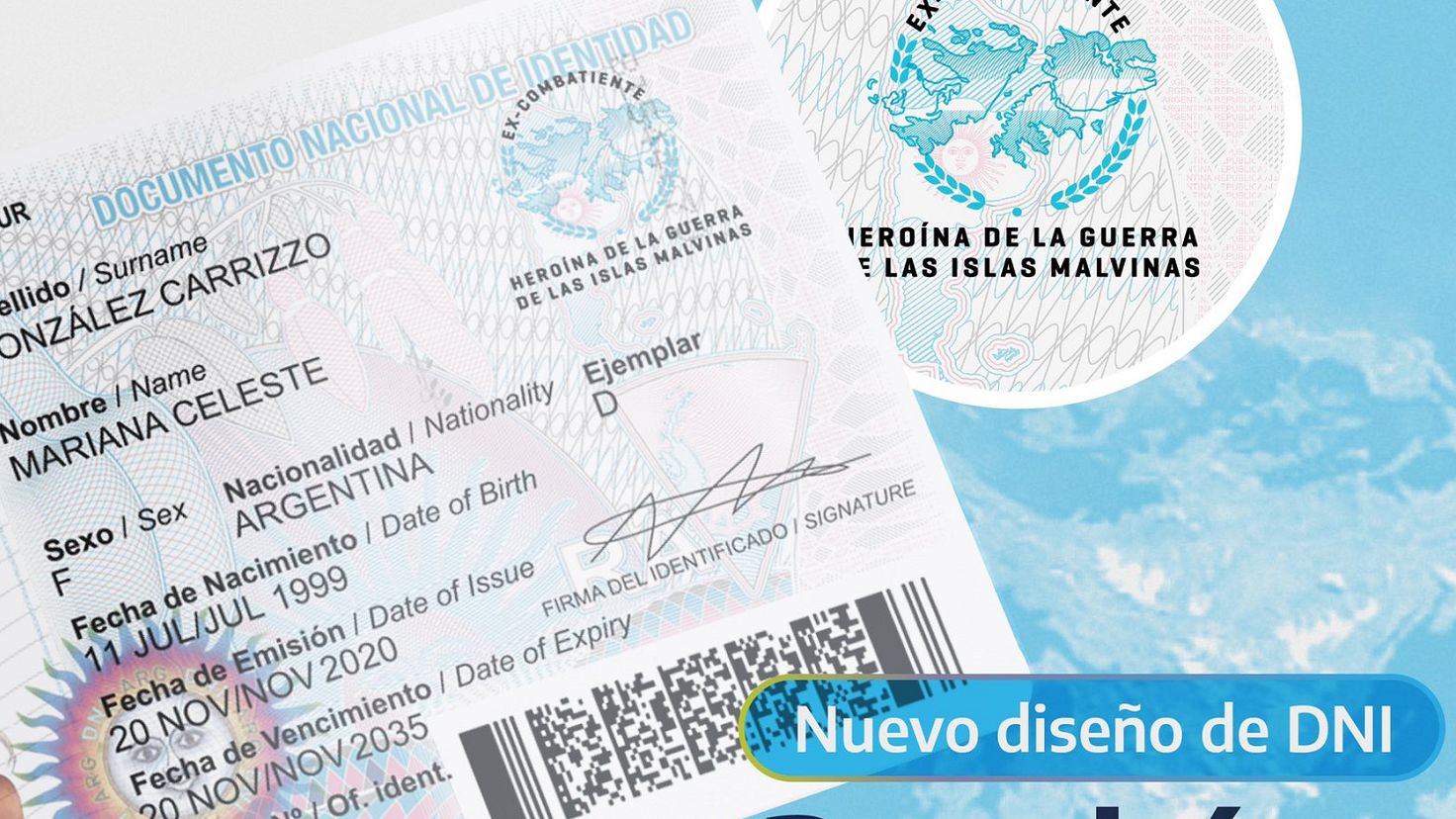 Así es el nuevo diseño del DNI argentino quién y cuándo deberá