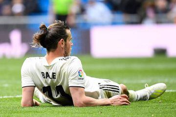 Down | Real Madrid's Welsh forward Gareth Bale.