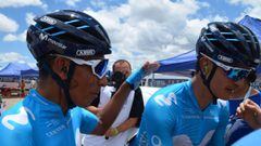 Winner Anacona y Nairo Quintana, compa&ntilde;eros en el Movistar Team.