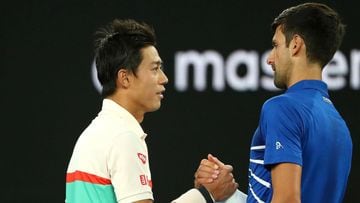 Nishikori retirement sees Djokovic through to semi-finals