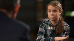 Greta Thunberg appears on BBC&#039;s &#039;The Andrew Marr Show&#039; in London, Britain, October 29, 2021. Picture taken October 29, 2021. Jeff Overs/BBC/Handout via REUTERS ATTENTION EDITORS - THIS IMAGE HAS BEEN SUPPLIED BY A THIRD PARTY. NO RESALES. N