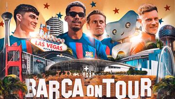 Barça’s American tour poster does not include three first team players who may have one foot out of the door  of the Camp Nou.