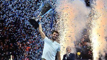 ATP Finals 2017: Dimitrov beats Goffin to win title at O2 Arena