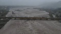 Igual que el Mapocho: el Río Cachapoal alerta a Chile por estas imágenes