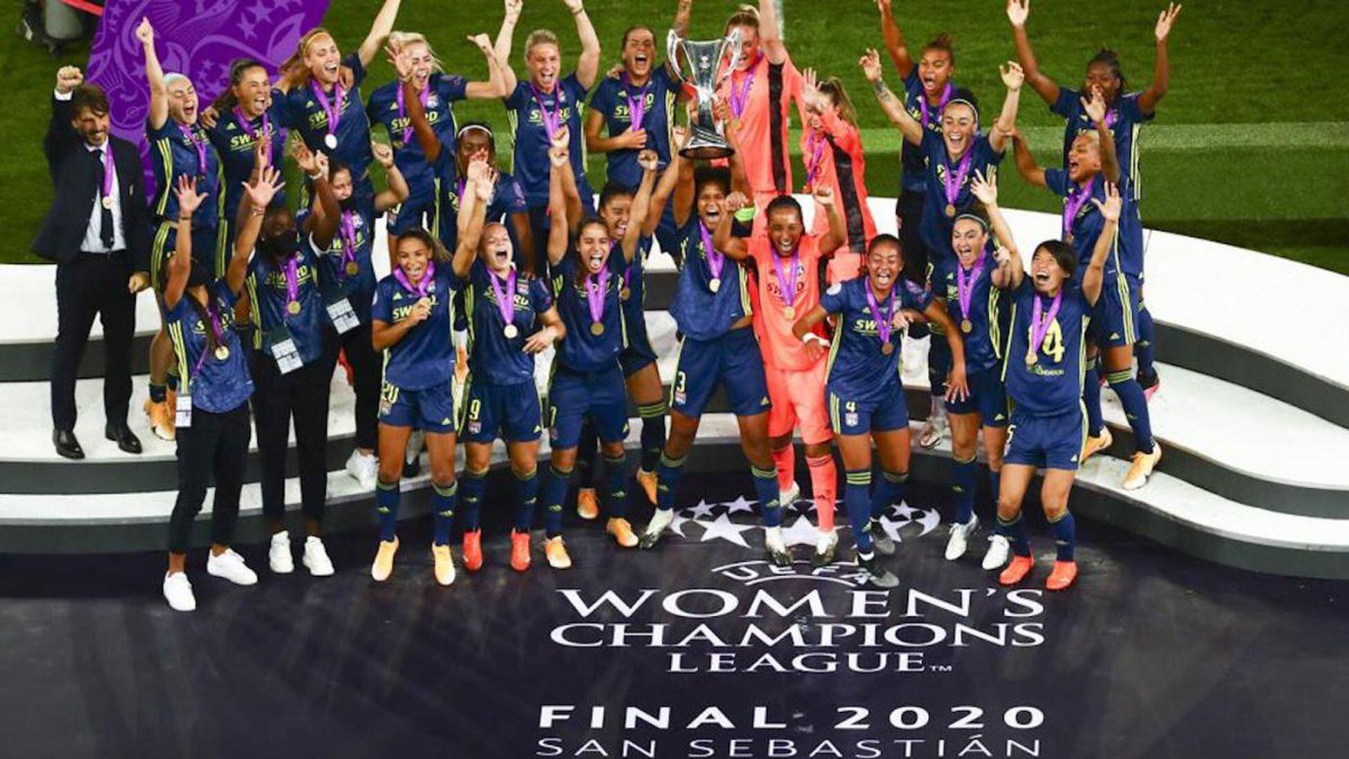 ¿Qué equipo femenino ganó la mayoría de las campeones?
