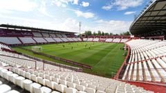 Imagen del Estadio Carlos Belmonte de Albacete.