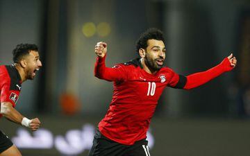 Soccer Football - World Cup - African Qualifiers - Egypt v Senegal - Cairo International Stadium, Cairo, Egypt - March 25, 2022 Egypt's Mohamed Salah reacts REUTERS/Amr Abdallah Dalsh