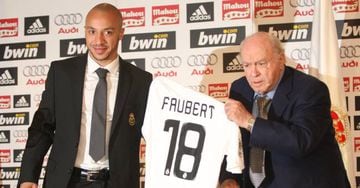 Presentación de Faubert en el Real Madrid.