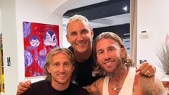 Modric se reúne con Sergio Ramos y Keylor Navas en París