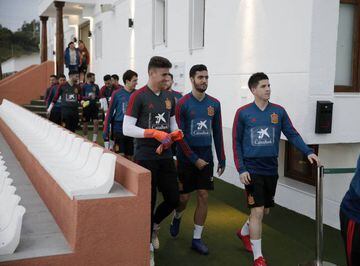 Spain's Under-21s training in Marbella this week.